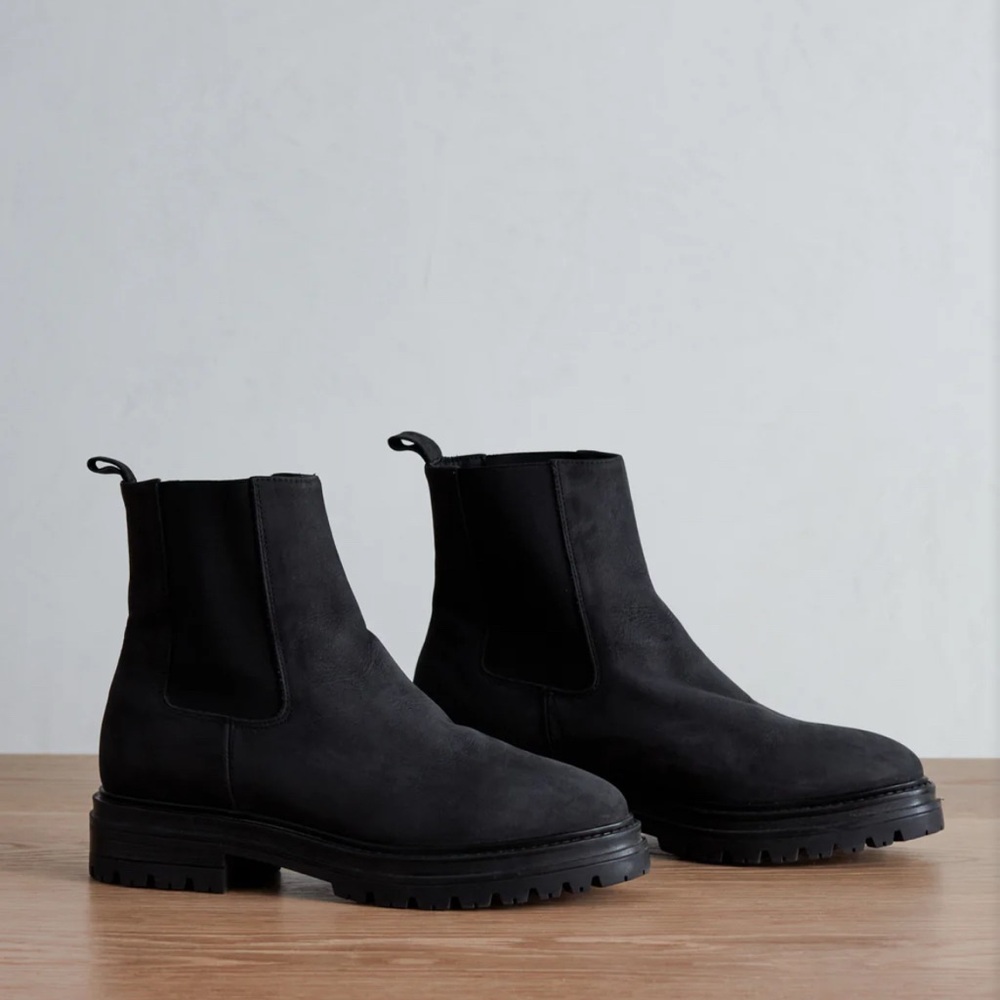 Jenni Kayne Brooklyn Lug Boot Black size 39